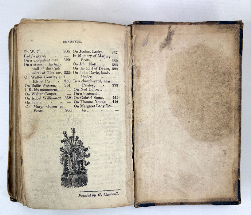 The New Scotch Haggis; Consisting of Pieces Humourous, Witty, Droll,.. Second edition, G. Caldwell, Paisley, 1829