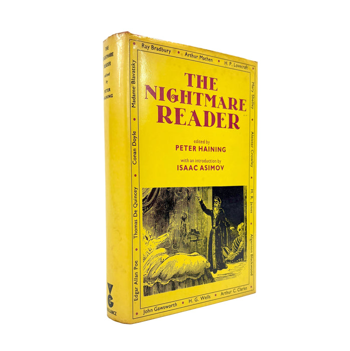 The Nightmare Reader, edited by Peter Haining, with an introduction by Isaac Asimov, Victor Gollancz, 1973. Review copy.