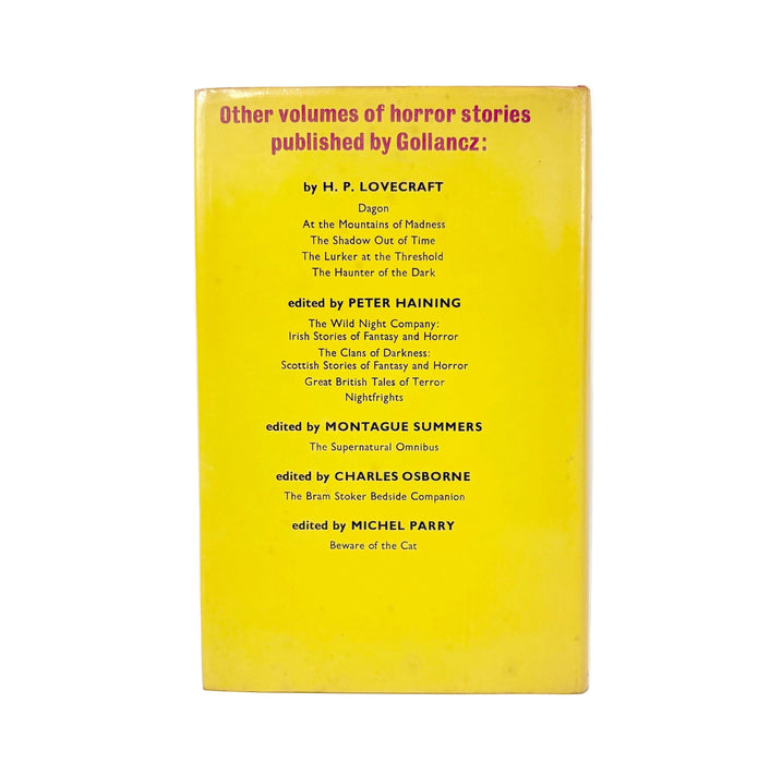 The Nightmare Reader, edited by Peter Haining, with an introduction by Isaac Asimov, Victor Gollancz, 1973. Review copy.