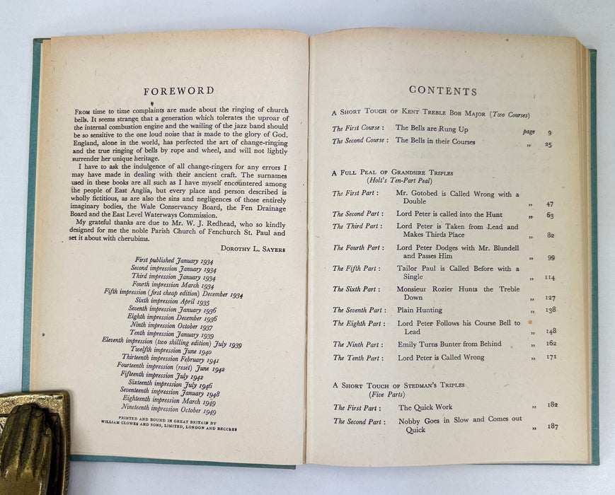 The Nine Tailors, Dorothy L. Sayers, Victor Gollancz, 1949