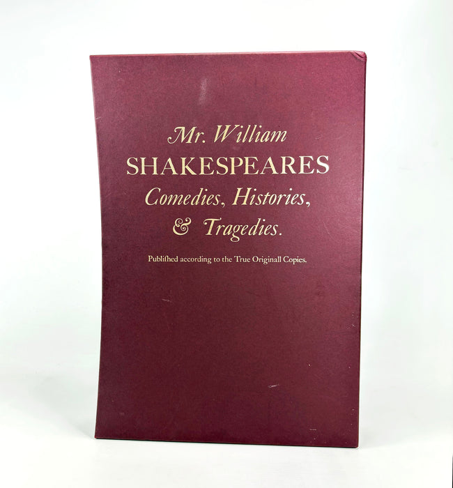 The Norton Facsimile; The First Folio of Shakepeare, Prepared by Charlton Hinman, 1996