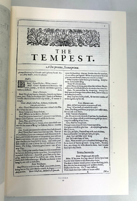 The Norton Facsimile; The First Folio of Shakepeare, Prepared by Charlton Hinman, 1996