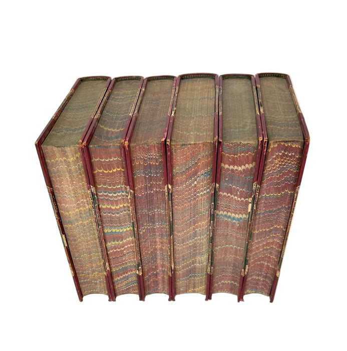 George Eliot. Novels. Six of Seven Volumes; Illustrated Blackwood Edition. Contemporary Half Calf. c.1880.