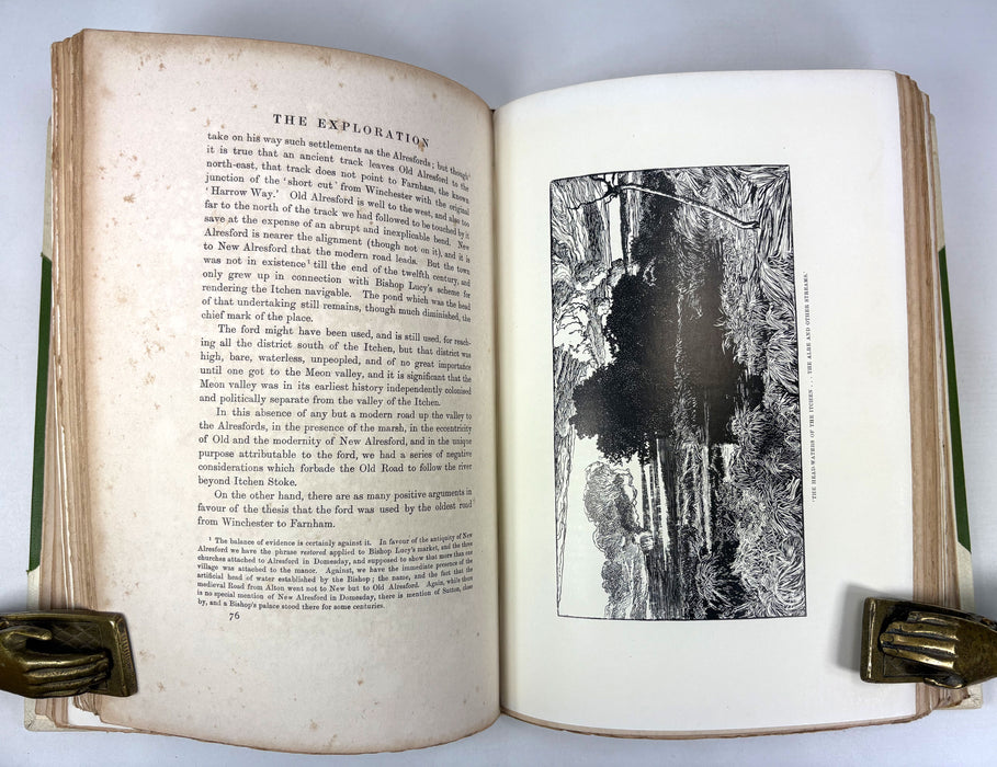 The Old Road, by H. Belloc, with Illustrations by William Hyde, Constable 1904, in custom Vellum binding