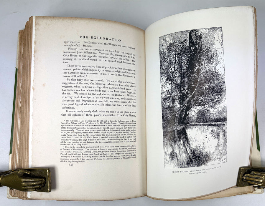 The Old Road, by H. Belloc, with Illustrations by William Hyde, Constable 1904, in custom Vellum binding