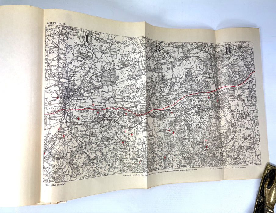 The Old Road, by H. Belloc, with Illustrations by William Hyde, Constable 1904, in custom Vellum binding