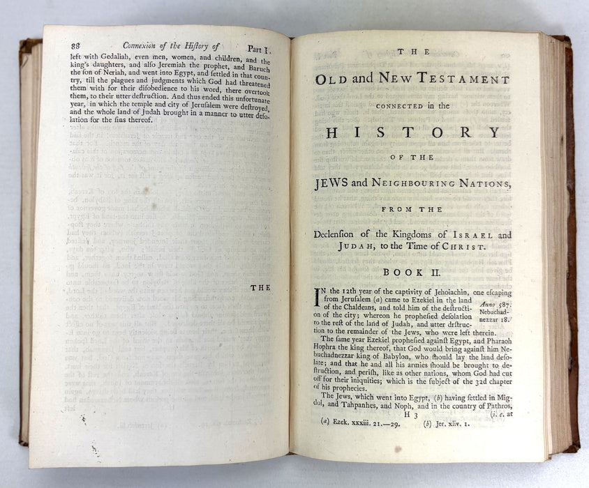 The Old and New Testament Connected in the History of the Jews and Neighbouring Nations, Humphrey Prideaux, 1763