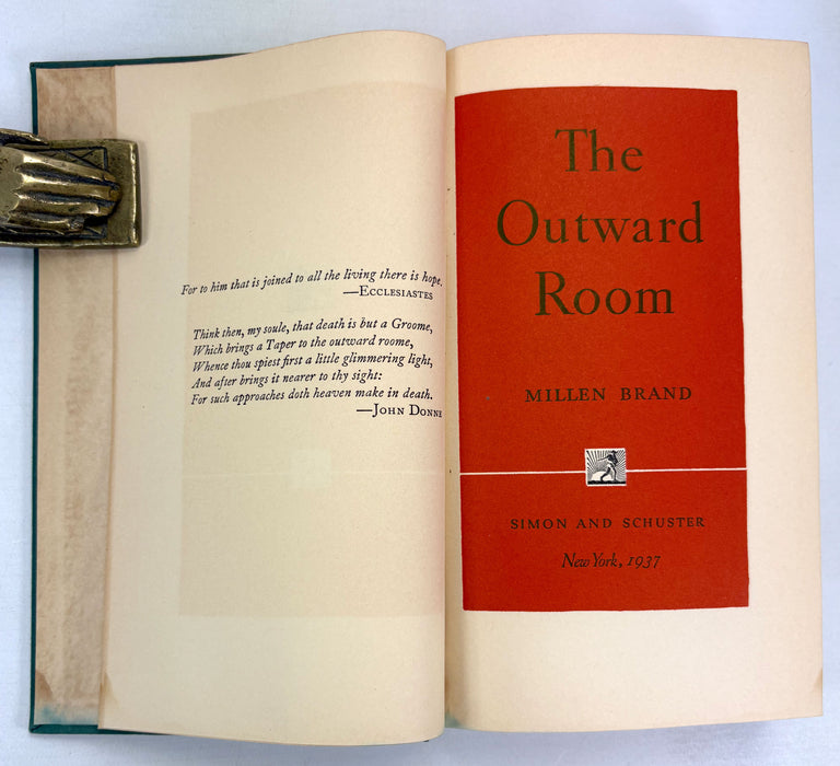 The Outward Room, by Millen Brand, Simon and Schuster, 1937