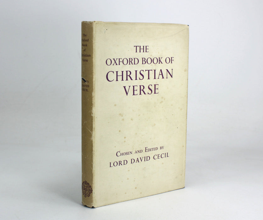 The Oxford Book of Christian Verse, Lord David Cecil, 1940