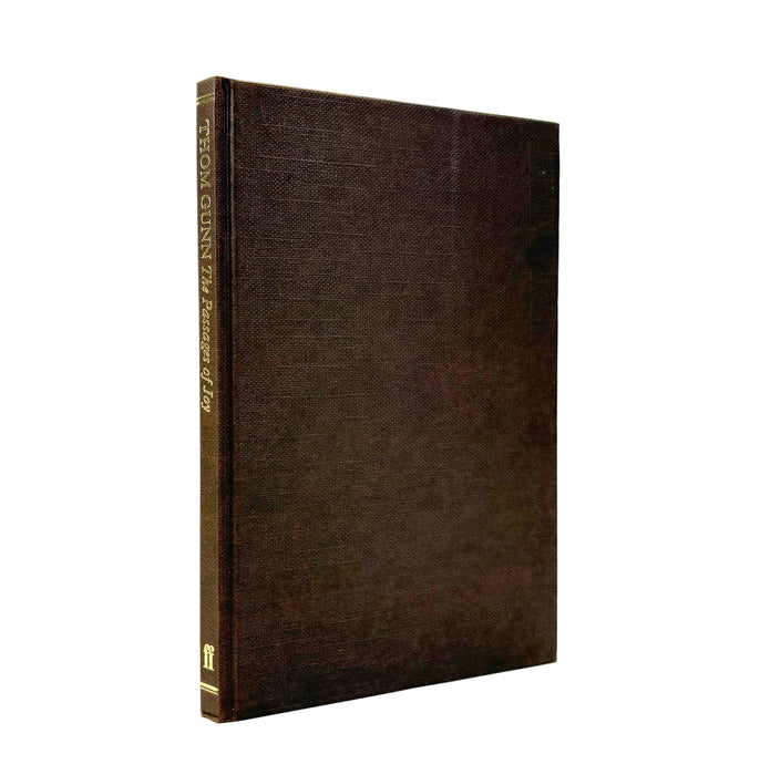 The Passages of Joy, Thom Gunn, Faber and Faber, 1982