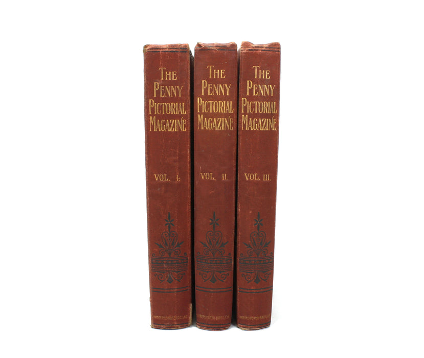 The Penny Pictorial Magazine, 3 bound volumes of issues, 1899-1900