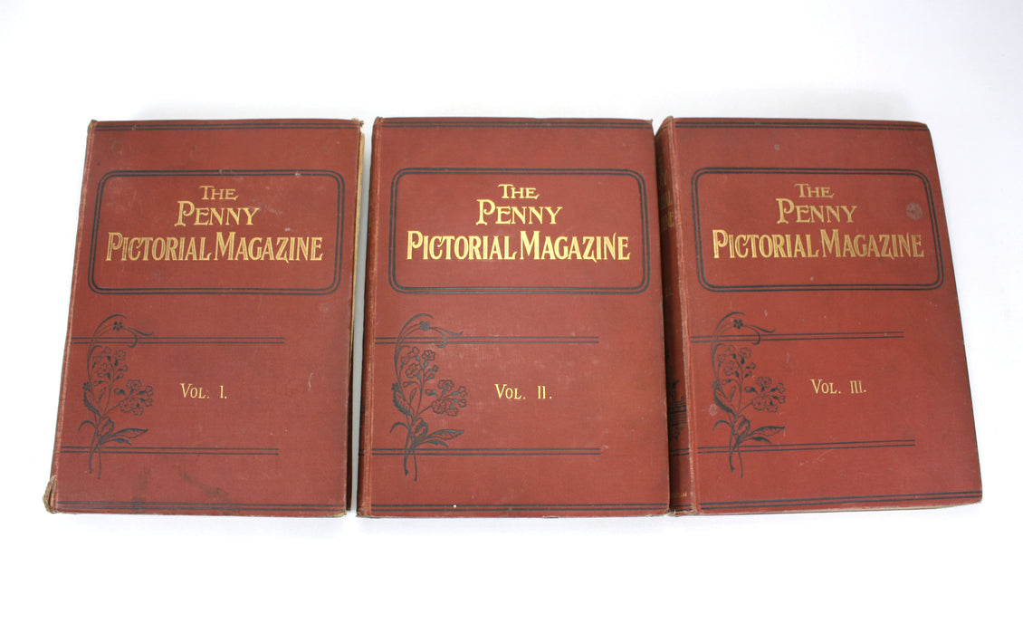 The Penny Pictorial Magazine, 3 bound volumes of issues, 1899-1900