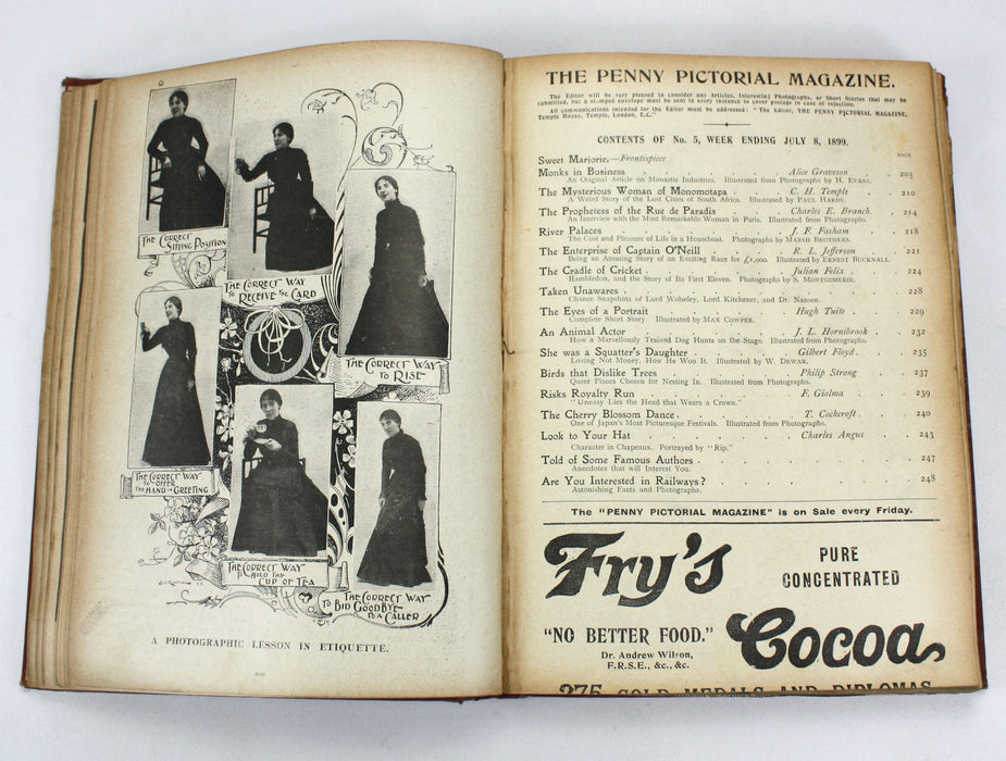 The Penny Pictorial Magazine, 3 bound volumes of issues, 1899-1900