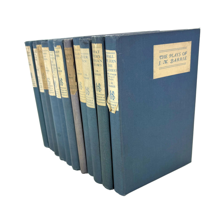 The Plays and Works of J.M. Barrie, Hodder & Stoughton Uniform Edition, 11 Volumes, c. 1918 - 1929
