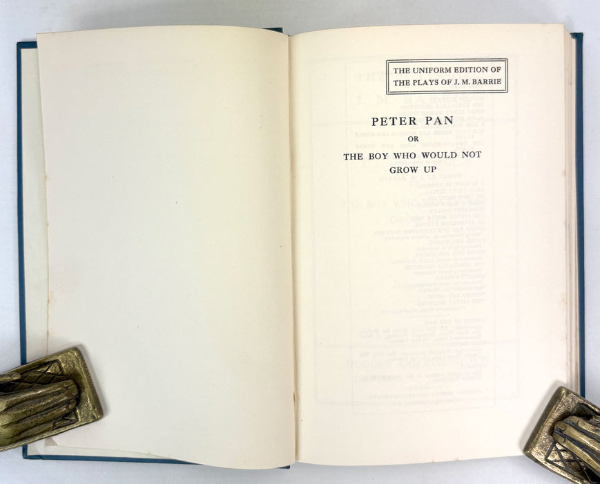 The Plays and Works of J.M. Barrie, Hodder & Stoughton Uniform Edition, 11 Volumes, c. 1918 - 1929