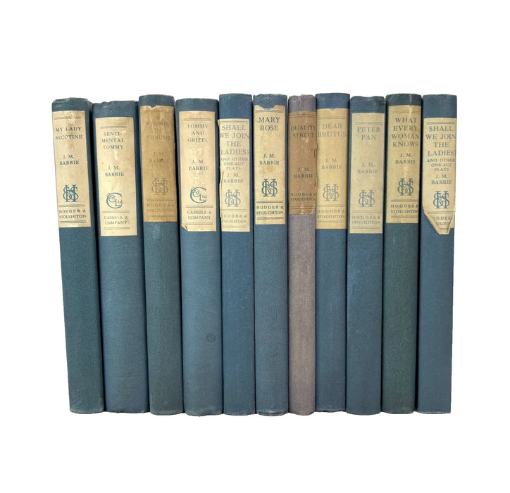 The Plays and Works of J.M. Barrie, Hodder & Stoughton Uniform Edition, 11 Volumes, c. 1918 - 1929