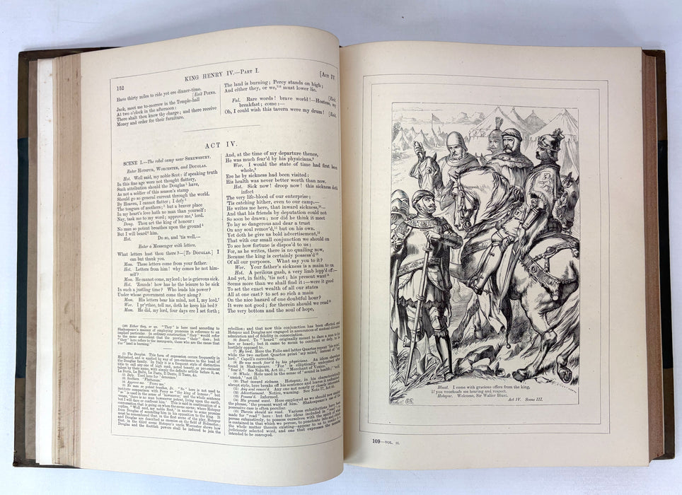 The Plays of William Shakespeare, Charles and Mary Cowden Clarke, Illustrated by H.C. Selous, Cassell, In 3 Volumes c.1868.