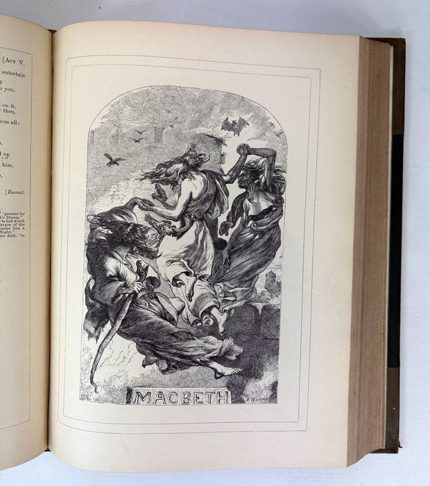 The Plays of William Shakespeare, Charles and Mary Cowden Clarke, Illustrated by H.C. Selous, Cassell, In 3 Volumes c.1868.