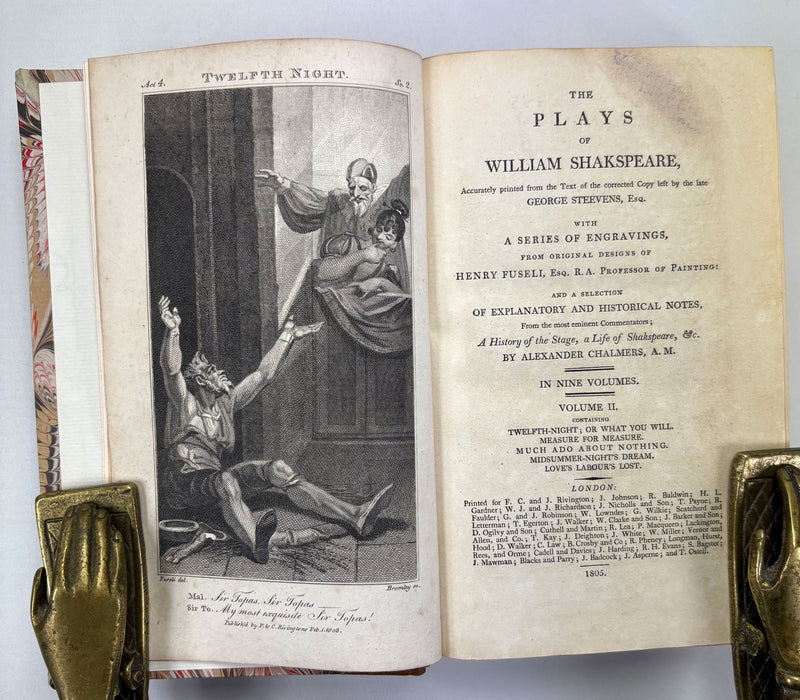 The Plays of William Shakespeare, George Steevens, Henry Fuseli Engravings, Alexander Chalmers, 6 Volumes, 1805