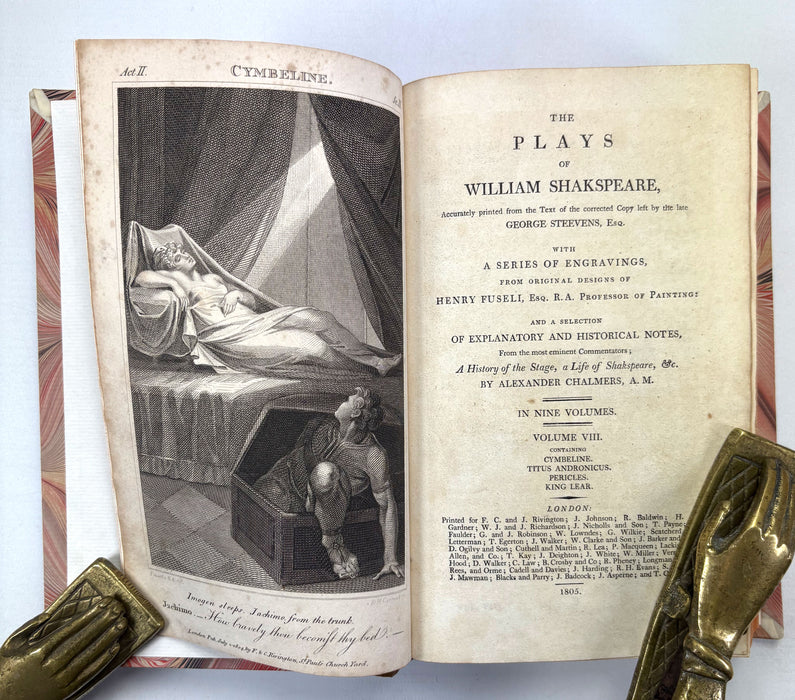 The Plays of William Shakespeare, George Steevens, Henry Fuseli Engravings, Alexander Chalmers, 6 Volumes, 1805