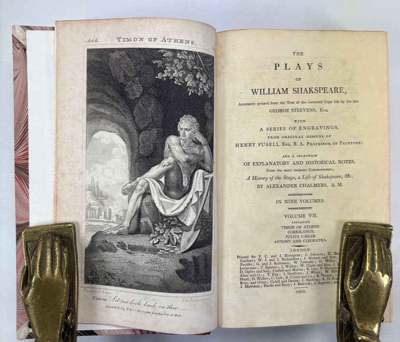 The Plays of William Shakespeare, George Steevens, Henry Fuseli Engravings, Alexander Chalmers, 6 Volumes, 1805