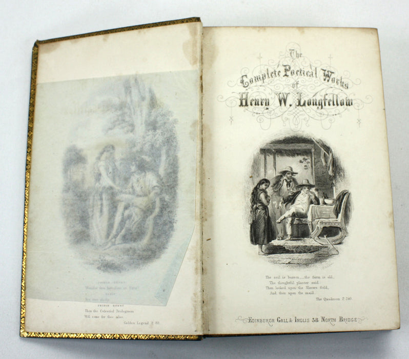 The Poetical Works of Henry Wadsworth Longfellow, Gall & Inglis, Edinburgh, c. 1855.