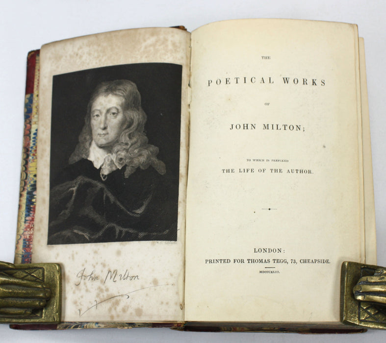 The Poetical Works of John Milton; To Which is Prefixed the Life of the Author, Thomas Tegg, London, 1843