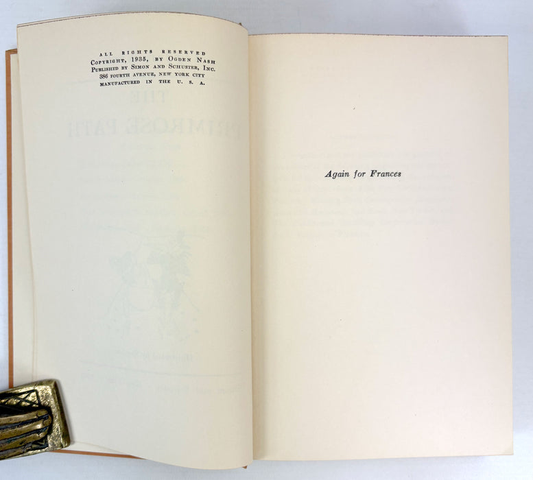 The Primrose Path, by Ogden Nash. Illustrated by Soglow. Simon and Schuster, New York, 1935