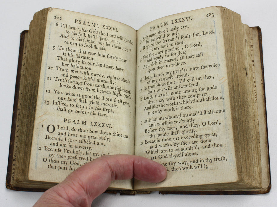 The Psalms of David, According to the Version Approved by the Church of Scotland, Glasgow, 1797
