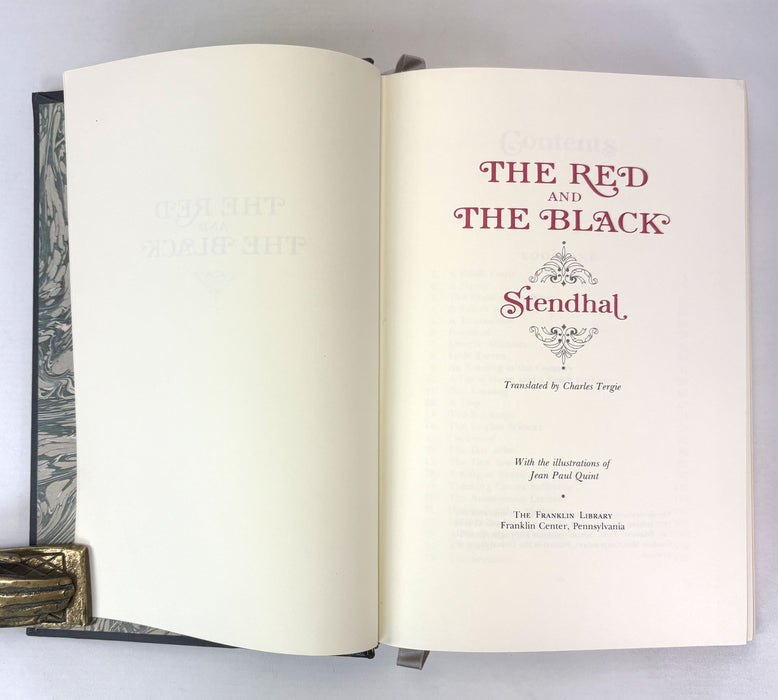 The Red and The Black, by Stendhal. Translated by Charles Tergie. Franklin Library, 1981