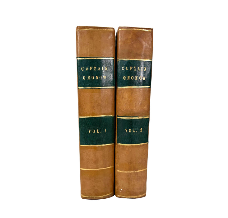 The Reminiscences and Recollections of Captain Gronow, 1889, Two Volume numbered limited edition set