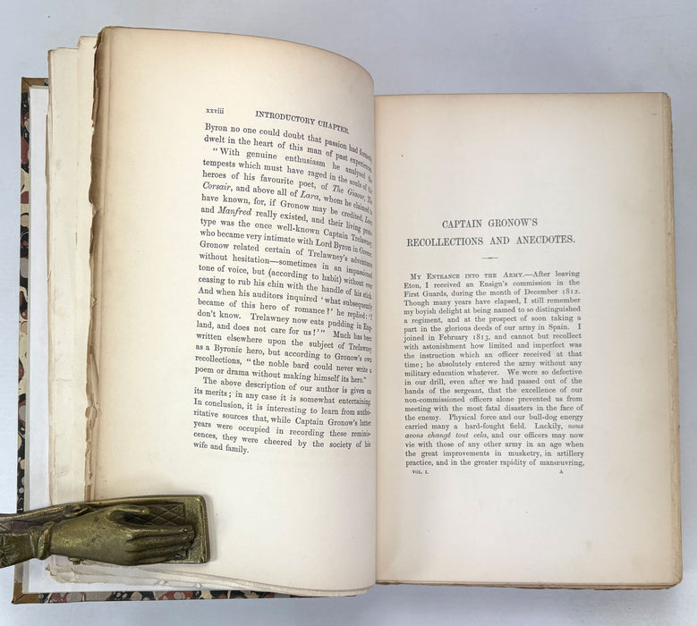 The Reminiscences and Recollections of Captain Gronow, 1889, Two Volume numbered limited edition set