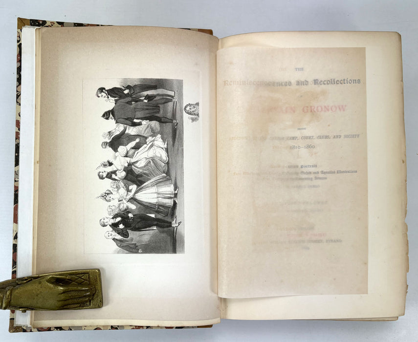 The Reminiscences and Recollections of Captain Gronow, 1889, Two Volume numbered limited edition set