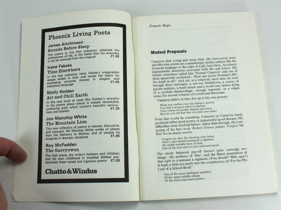 The Review; Number 27-28, Autumn-Winter 1971-72. Featuring Clive James.