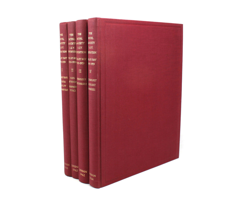 The Royal Society Geophysical Year Antarctic Expedition; Halley Bay, Coats Land, Falkland Island Dependencies, 1955-59, 4 Vols Complete