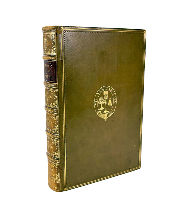 The Scientific Papers of the late Thomas Andrews, 1889. Prize binding signed by William Jack, Professor of Mathematics.