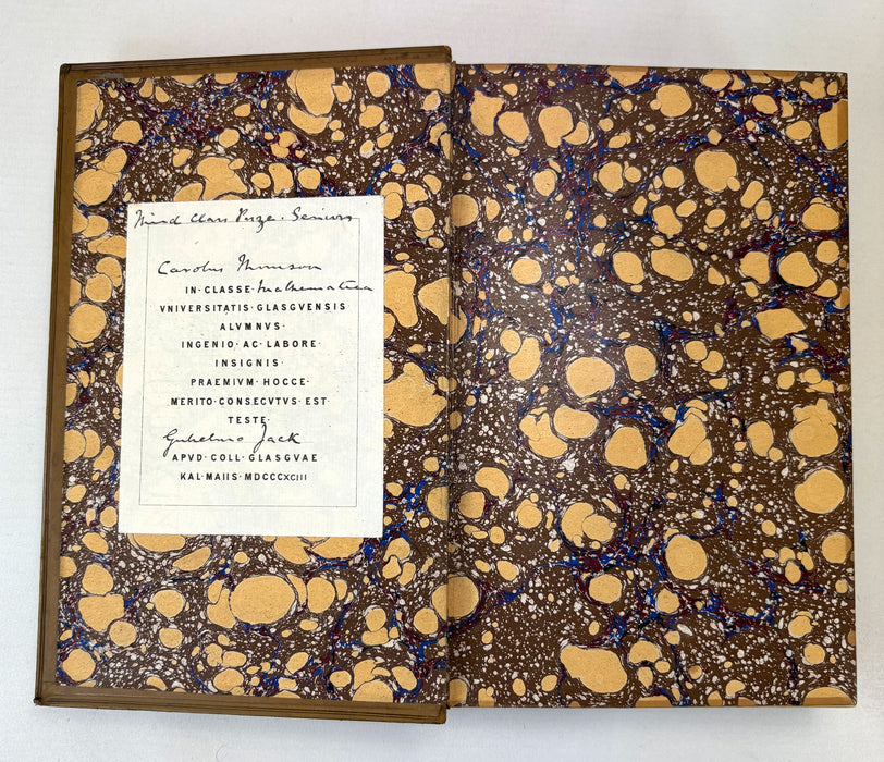 The Scientific Papers of the late Thomas Andrews, 1889. Prize binding signed by William Jack, Professor of Mathematics.