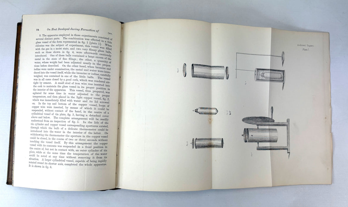 The Scientific Papers of the late Thomas Andrews, 1889. Prize binding signed by William Jack, Professor of Mathematics.
