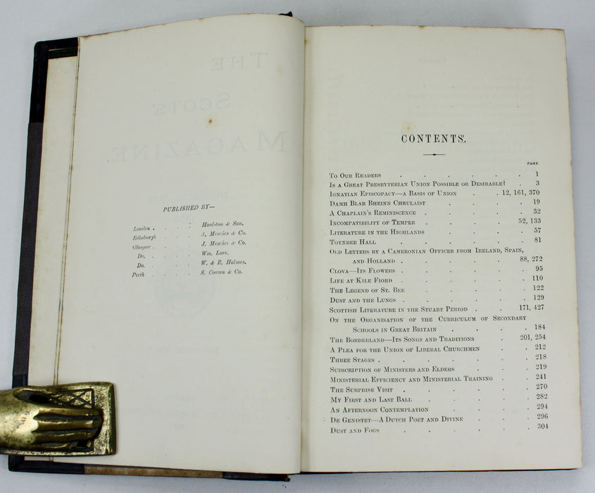 The Scots Magazine; New Series, December 1887 - November 1990, 5 Volumes