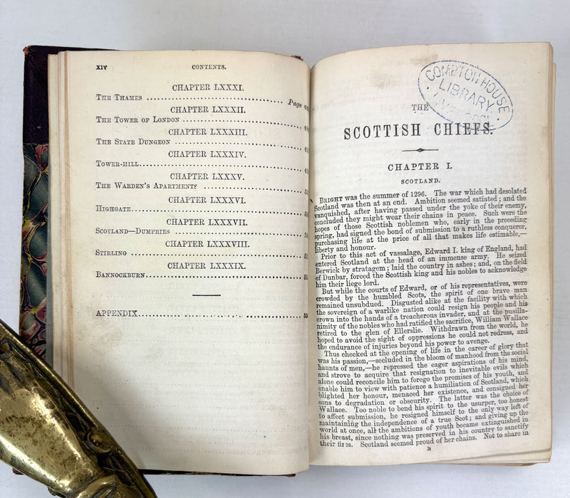 The Scottish Chiefs, by Miss Jane Porter. George Routledge, c.1860