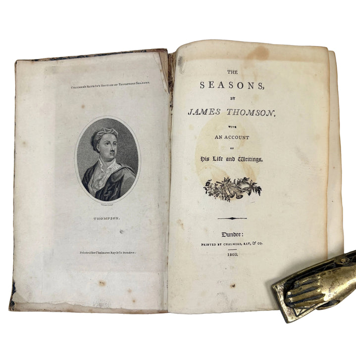 The Seasons by James Thomson, with An Account of His Life and Writings, scarce printing from Chalmers, Dundee, 1808