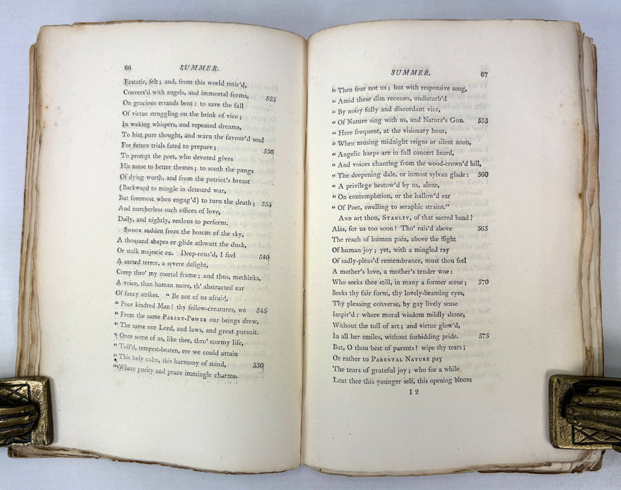 The Seasons by James Thomson, with An Account of His Life and Writings, scarce printing from Chalmers, Dundee, 1808