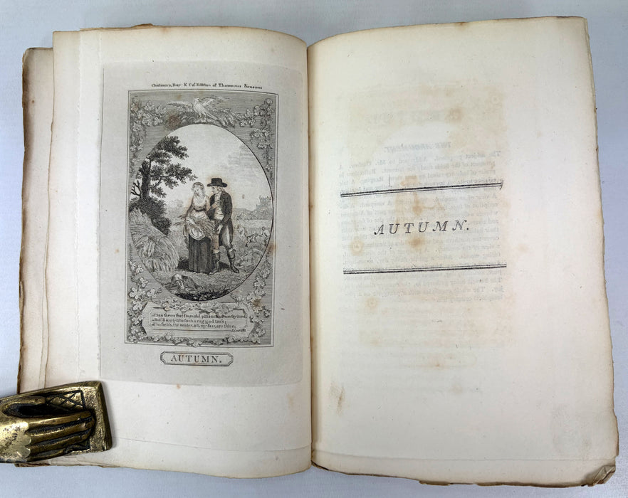 The Seasons by James Thomson, with An Account of His Life and Writings, scarce printing from Chalmers, Dundee, 1808