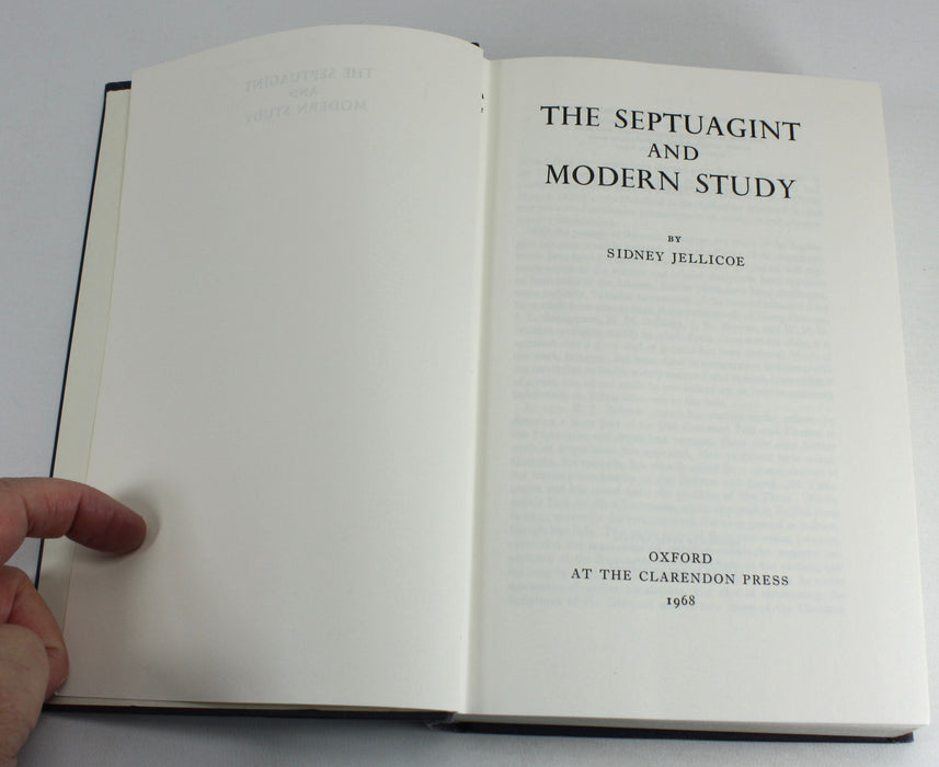 The Septuagint and Modern Study, Sidney Jellicoe, Oxford 1968