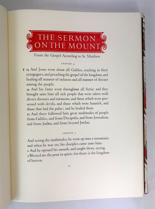 The Sermon on The Mount, Rowan A. Greer, The Limited Editions Club 176/1600, Oxford, 1977