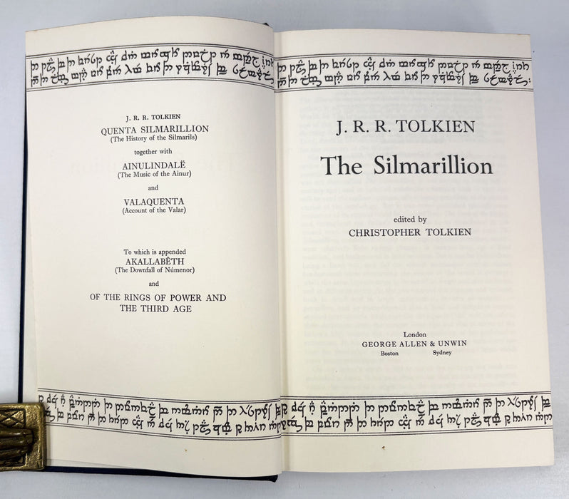 The Silmarillion, J.R.R. Tolkien, 1977 1st edition, 1st impression