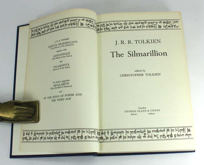 The Silmarillion, J.R.R. Tolkien, 1st edition, 1977