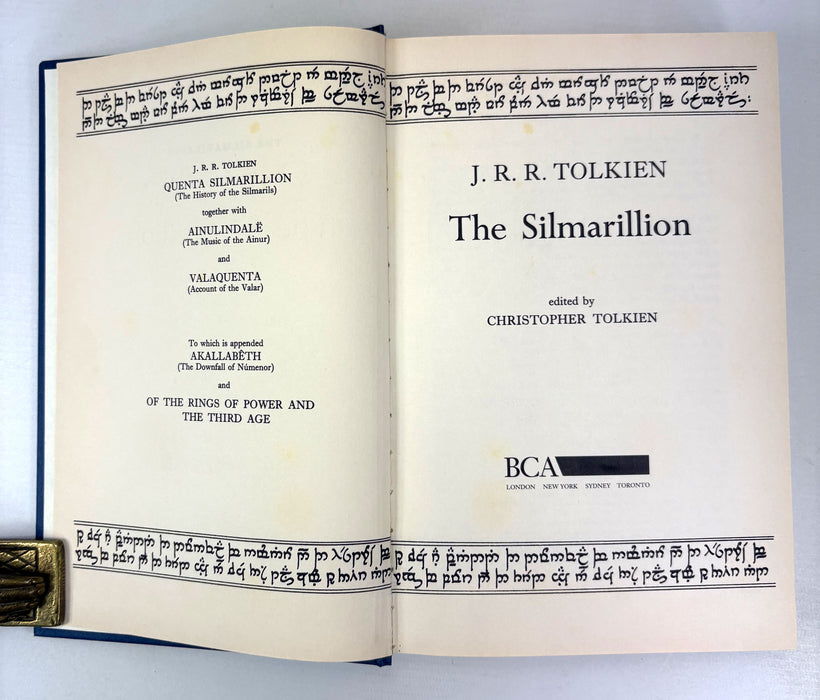 The Silmarillion, J.R.R. Tolkien, BCA edition, 1994
