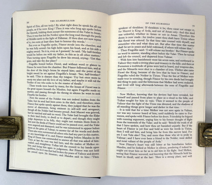 The Silmarillion, by J.R.R. Tolkien, 1977 1st edition, 1st impression