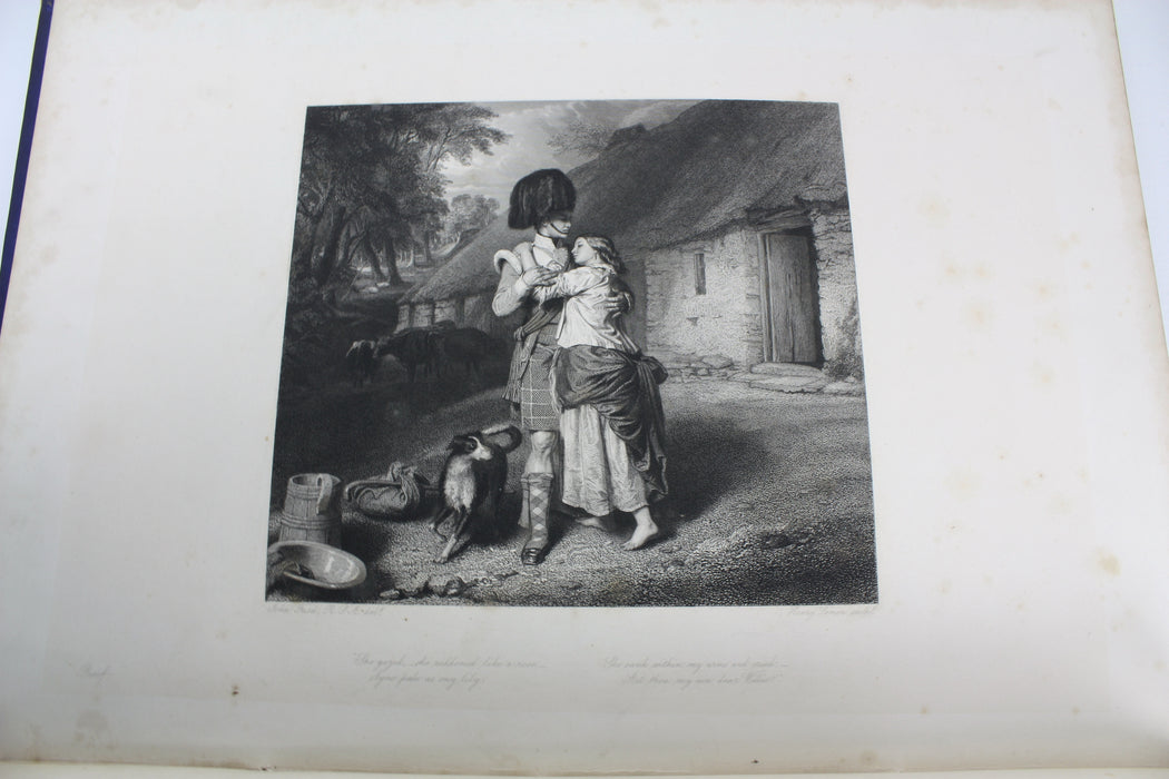 The Soldier's Return by Robert Burns. Illustrated by John Faed, R.S.A. 1857.